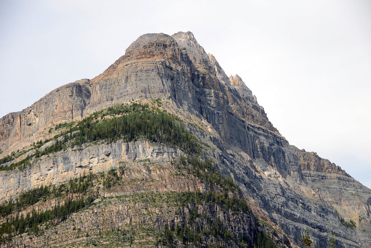 07 Mount Whymper Close Up Early Morning From Highway 93 Just After Castle Junction In Summer